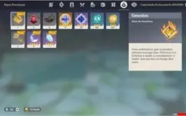 Conta com Diluc, Venti e Keqing AR 43