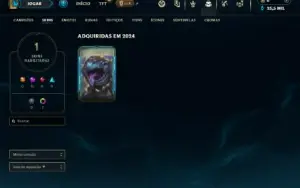 Mestre com 31 Champs e 1 Skin + 14 Fragmentos
