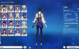 Yelan,Childe e Kagura AR 32 - BENÇÃO ATIVA 27 dias