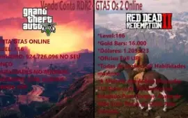 Conta Especial "Red Dead Online" + "Gta5 Online"
