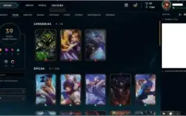 Conta lol gold 4 39 skins