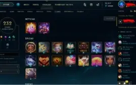 Conta LOL Tier Mestre, 213 Skins