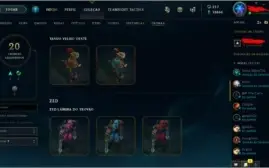Conta LOL Tier Mestre, 213 Skins