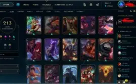Conta LOL Tier Mestre, 213 Skins
