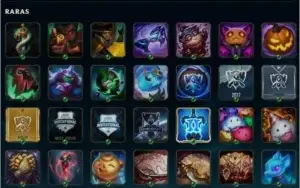 CONTA DE LOL COM ITENS DE COLECIONADOR