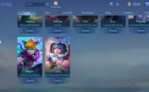 Conta Smurf Mobile Legends com Karina KoF e 109 Skins