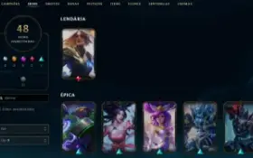 Conta League of Legends Full Acesso - 134 Champs e 48 Skins