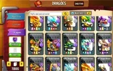 Conta Dragoncity level 75 topada