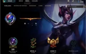 CONTA LEAGUE OF LEGENDS CRIADA NA TEMPORADA 2