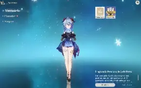 Genshim Impact (AR10): Ganyu+Skin+Zhongli+Arco de Amos+5⭐
