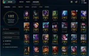 CONTA OURO 5 - 24 SKINS - 87 CHAMP