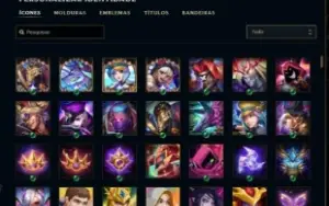 Conta lol nível 720 rank ESMERALDA com 441 skins +contaVava