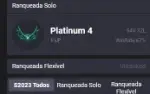 Conta Platina 4 67% Winrate 31 Pdl Win - League Of Legends