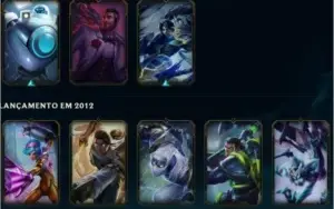 Vendo conta Ouro 3, 3 Skins vitoriosas, Todos os Champions