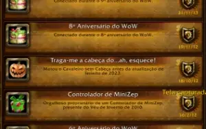Conta World of Warcraft 15 anos colecionador+ Hearthstone