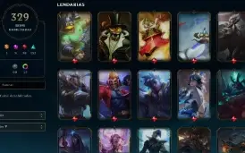 Conta Lol 329 Skins, skins lindas, muitas lendárias e mítica