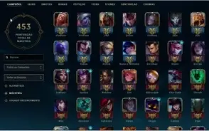 Conta League of Legends com MMR alto e 125 skins