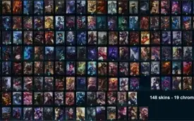 Conta 131campeões/148 skins/19 chromas/Platina III