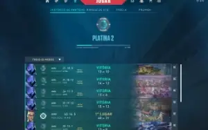 Conta platina 2 valorant mmr bom