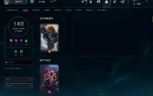 Conta Lol Full Acesso - Lvl 183 - 140 Skins - Todos Campeões