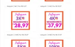 [Super Promoção] 1K Seguidores Instagram por apenas R$ 18,97