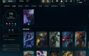 Platina 2 com TODOS os champs e 78 Skins ( No Servidor LAS )