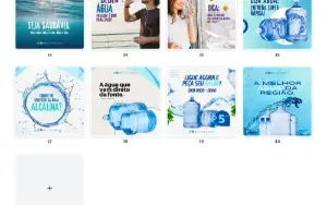 Pack Canva Distribuidora de Água e Gás - 40 Artes Editáveis