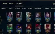 VENDO CONTA DO LOL!! 154 SKIN, TODOS OS CHAMP, PLAT V solo