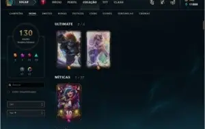 Conta de League of Legends Gold V com todos os campeões