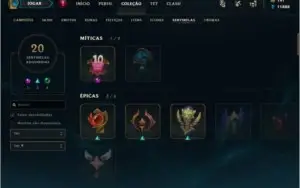 Conta de League of Legends Gold V com todos os campeões