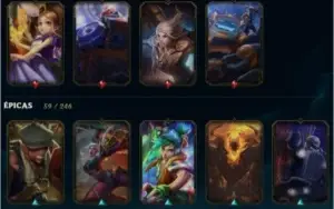 Conta LoL 164 skins desde 2015