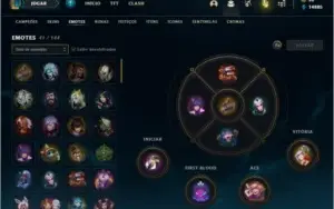 Conta prata 3 com 60 skins e 81 champs