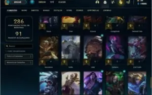 Conta prata 3 com 60 skins e 81 champs