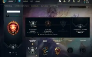 Conta prata 4 com 76 champs e 117 skins + Prestigio da Senna
