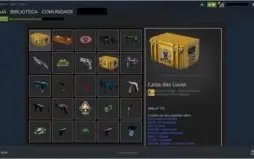 CONTA STEAM COM FACA E SKINS.