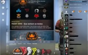 CONTA STEAM COM FACA E SKINS.