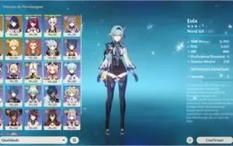 AR51 Raiden Shogun, Eula, Keqing e Jean + Espinha Celestial