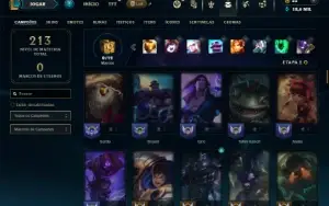 Unranked com 95 Champs e 60 Skins ( SUP / TOP )
