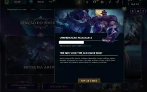 Mestre com 30 Champs e 2 Skins + 8 Fragmentos
