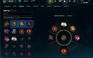 Mestre com 30 Champs e 2 Skins + 8 Fragmentos