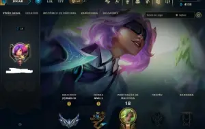 Conta Prata, Lvl 34, Upada Na Mão, 3 Skins Epicas, 4K Ea
