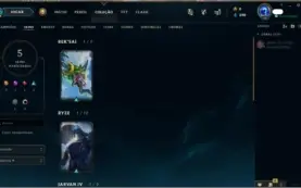 VENDO CONTA DE LOL 33 CHMPS + 5 SKINS !