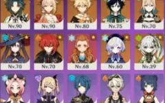 14 Personagens + 5 Armas + Keqing Skin / End Game Ar 59