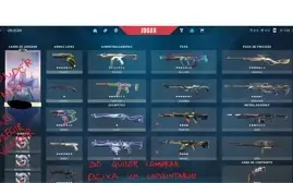 Conta de Valorant com muitas skins