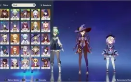 Hu Tao C1 + Mona C1 + Shogun + Armas 5 estrelas