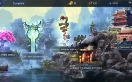 Conta Mir4 lvl 42 santuario lv5 3 pet raro, servidor 61