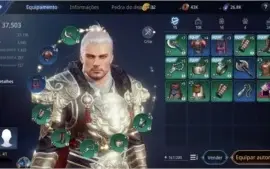 Conta Mir4 lvl 42 santuario lv5 3 pet raro, servidor 61