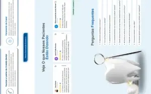 Landing Page de Serviços Odontologia - Elementor Template wp