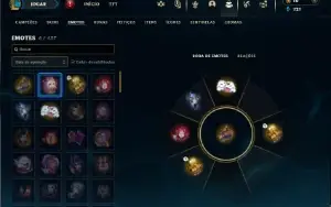 Platina 4 com 40 Champs e 8 Skins + 1 Fragmento