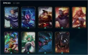 Conta League Of Legends, level 107, skins lendarias e etc